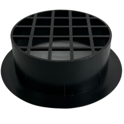 045-850 Domo De Plastico Con Rejilla Chico Salida De Aire Para Bafle