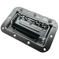 045-782 Par Agarraderas Cromadas De Metal Retractil 16X11CM