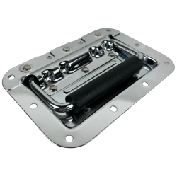 045-782 Par Agarraderas Cromadas De Metal Retractil 16X11CM