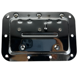 045-782 Par Agarraderas Cromadas De Metal Retractil 16X11CM