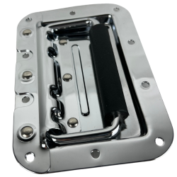 045-782 Par Agarraderas Cromadas De Metal Retractil 16X11CM