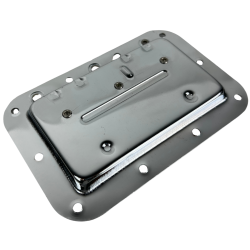 045-782 Par Agarraderas Cromadas De Metal Retractil 16X11CM