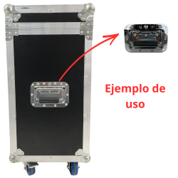 045-782 Par Agarraderas Cromadas De Metal Retractil 16X11CM