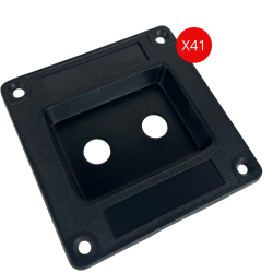 045-586 Tapas De Plastico Crossover Cuadrada Para Conectores