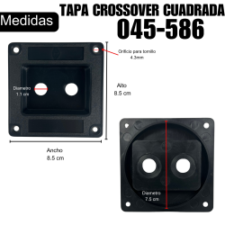045-586 Tapas De Plastico Crossover Cuadrada Para Conectores