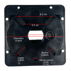 185-125 Difusores De Plastico ABS Cuadrado Para Driver Con Adaptador
