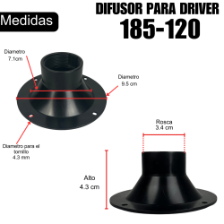 185-120 Difusores Para Driver De Plastico Redondos 95X44MM