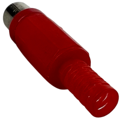 08-3010RD Conectores RCA Jack Hembra C/Cola Para Extension De Plastico
