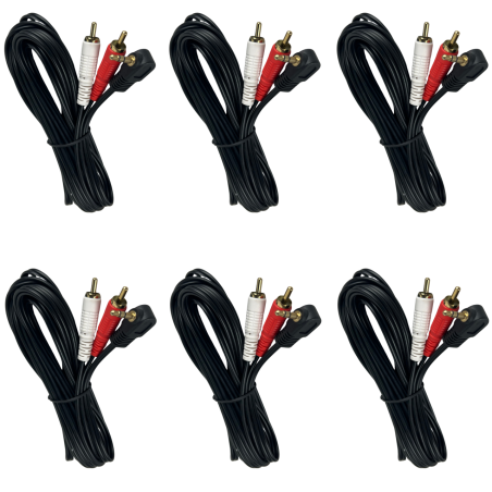 081-128 Cable 3.5MM Estereo 2 RCA Macho 4.5M P/Aplicaciones De Audio