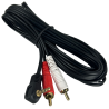 081-128 Cable 3.5MM Estereo 2 RCA Macho 4.5M P/Aplicaciones De Audio