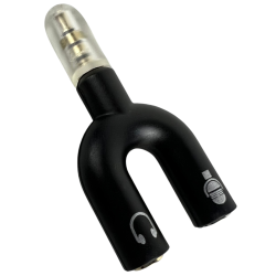 700-940 Divisor De Audio Estereo Microfono Y Audifono Celular 3.5mm