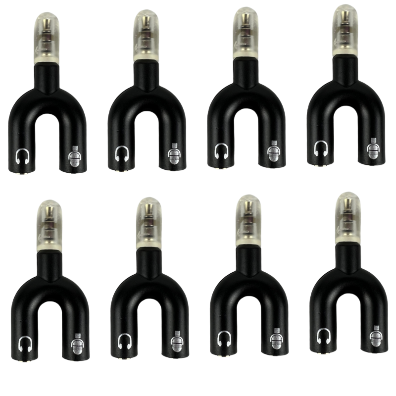 700-940 Divisor De Audio Estereo Microfono Y Audifono Celular 3.5mm