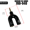 700-940 Divisor De Audio Estereo Microfono Y Audifono Celular 3.5mm