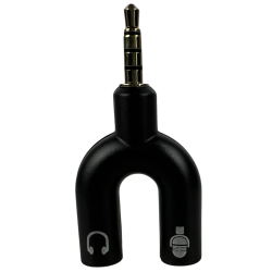 700-940 Divisor De Audio Estereo Microfono Y Audifono Celular 3.5mm