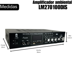 Amplificador Ambiental Y 6 Bocinas Plafon Con Transformador