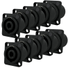 10pz Conector Speakon Hembra Jack Tipo Neutrik 4pin cua...