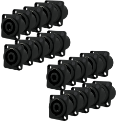 Conector Speakon Hembra Jack Tipo Neutrik 4pin cuadrado