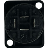 Conector Speakon Hembra Jack Tipo Neutrik 4pin cuadrado