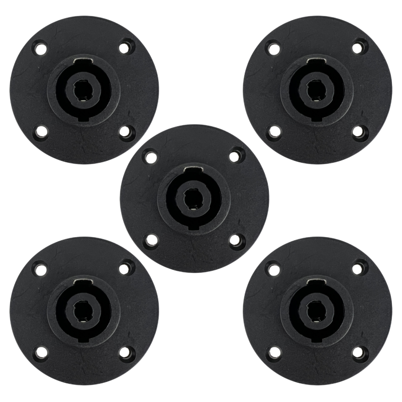 Conector Speakon Hembra Jack Tipo Neutrik 4h Redondo 5pz