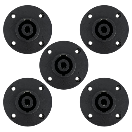 Conector Speakon Hembra Jack Tipo Neutrik 4h Redondo 5pz