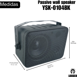 YSK-0104BK Par Bafles Ambientales Sonido Ambiental Bocina Bar Exterior