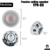 YPN-80 Bocina Plafon Dos Vias 8 Pulgadas Sonido Ambiental