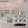 Amplificador Sonido Ambiental Y 6 Bocinas Plafon 5 PuLG