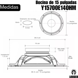 Par Bocina 15 Pulgadas 1000w Pmpo Bafles Profesionales ...