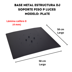 Base Estructura Dj Accesorio Soporte Para Luces Tipo Plato