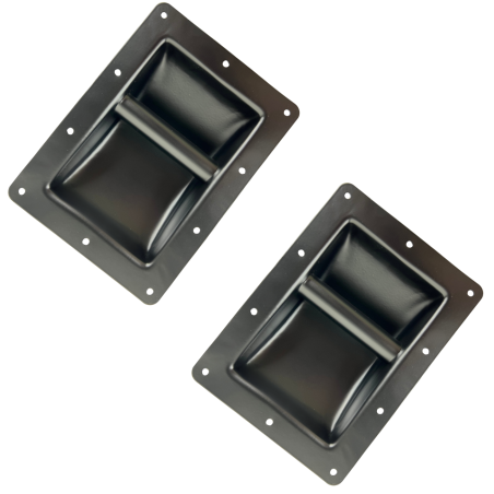 2pz Agarradera Metalica Para Bafle 22 X 16.5cm Armado Bafles