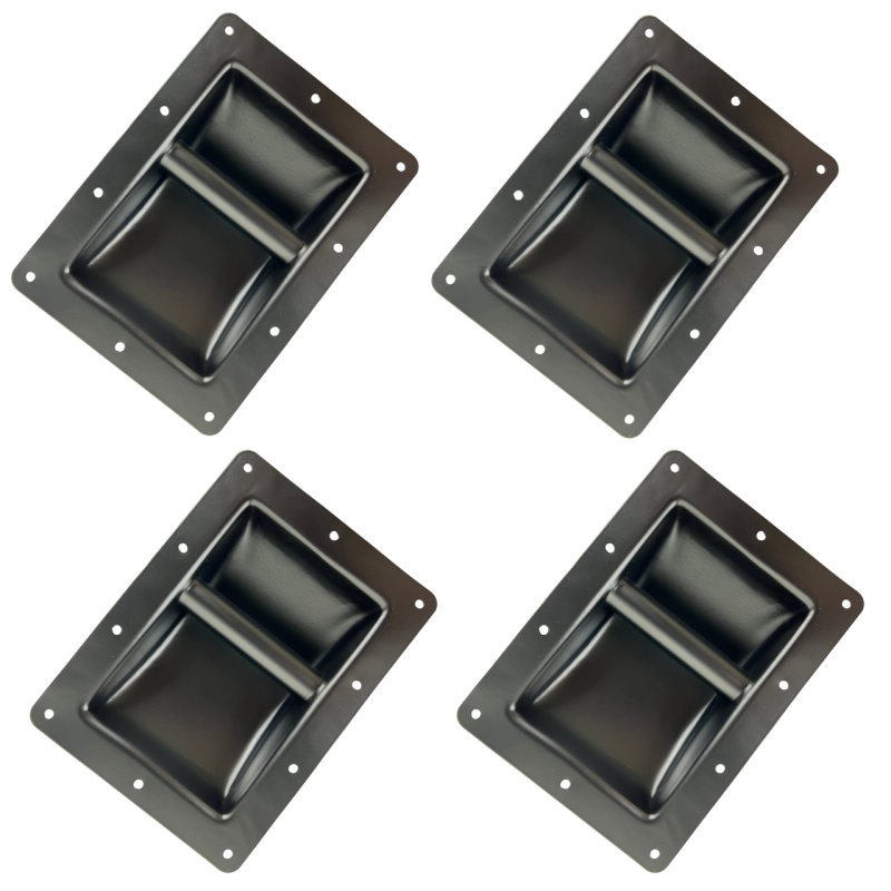 4pz Agarradera Metalica Para Bafle 22 X 16.5cm Armado B...
