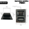 4pz Agarradera Metalica Para Bafle 22 X 16.5cm Armado B...