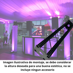 Kit Perimetral De 1 Metro 20x20 Para Iluminacion Dj
