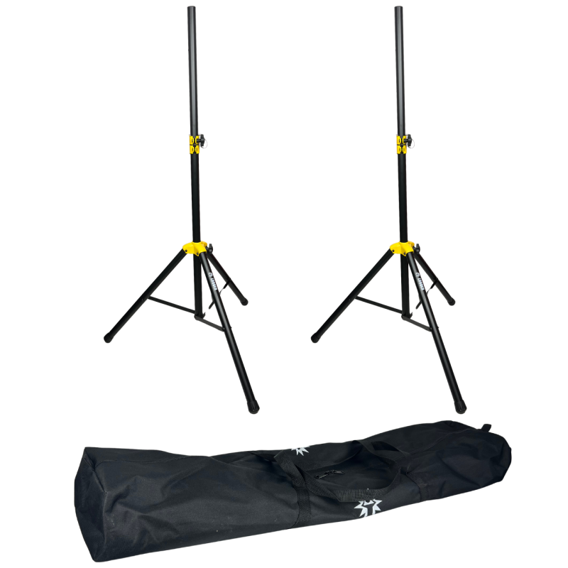 SSBAGMETAL 2 Tripie Pedestal Para Bafle Con Funda Mochila Base Bocinas