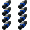 SPK02 Conectores Speakon Macho 8 Pz Tipo Neutrik Alta Calidad 4 Vias