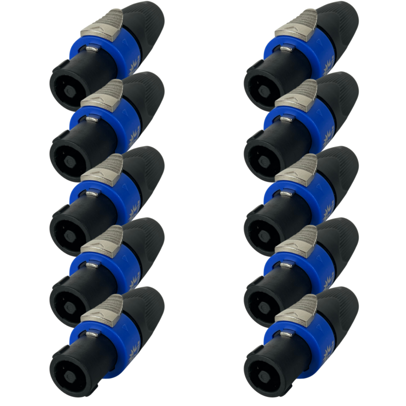 SPK02 Conectores Macho Speakon Tipo Neutrik Alta Calidad 4 Vias 10 Pz