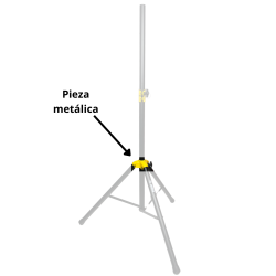 3JOINT Uniones Metalicas de Tripie Para Base Pedestal Bafle Bocina