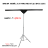 QTPOL Estructura T Para Hacer Tripie De Luces Stand
