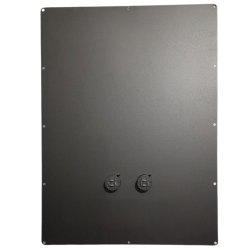 Tapa Metal 2 Conectores Speakon Lamina Para Armar Subwoofer