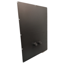 Tapa Metal 2 Conectores Speakon Lamina Para Armar Subwoofer