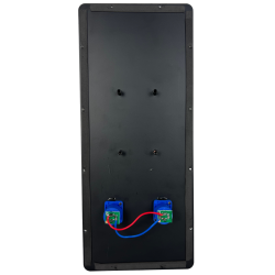 TAPA B15 Tapa Metalica Para Armar Bafle 2 Conectores Speakon Azul
