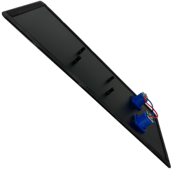 TAPA B15 Tapa Metalica Para Armar Bafle 2 Conectores Speakon Azul