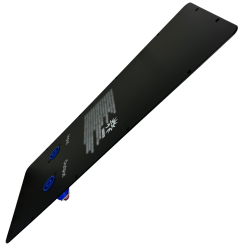 TAPA B15 Tapa Metalica Para Armar Bafle 2 Conectores Speakon Azul
