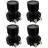 Pack 4pz Tweeter Driver Agudos Neodymium 400w Pmpo Meta...