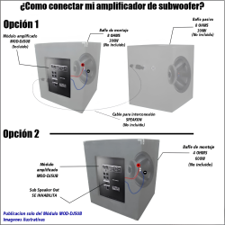 Modulo Amplificador Graves Subwoofer Amplifica 2 Graves...