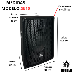 Bafle Profesional 10 Pulgadas Pasivo Madera Wahrgenomen