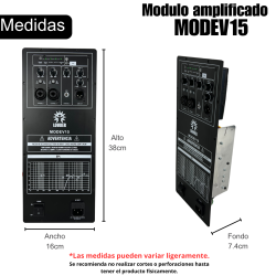 MODEV15 Módulo Amplificador Dsp Alta Potencia Rockolas Medio Agudo