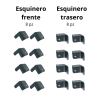 Juego Esquineros Para Bafle Frente Y Atras Metalicos