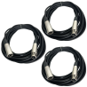 Set 3 Cables Jack Canon A Plug Canon 6 Metros Conectore...