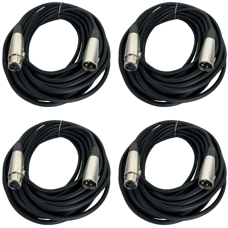 4 Cable Jack Canon A Plug Canon 10 Metros Para Microfon...